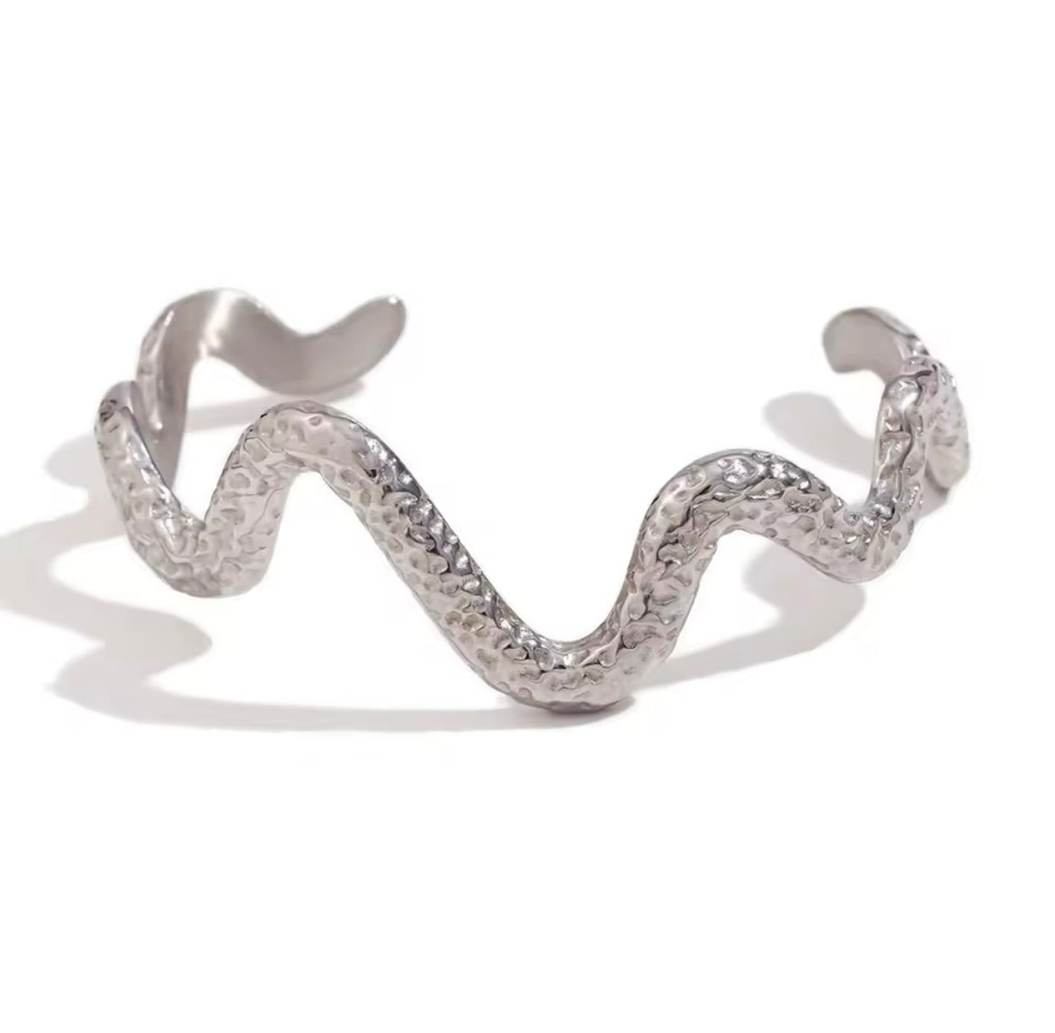 Serpent Stainless Steel Cuff Bangle
