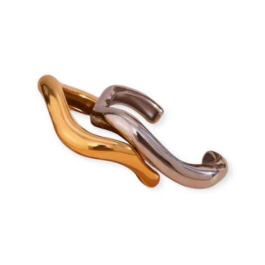 Olivia 18k Gold Statement Cuff Bangle