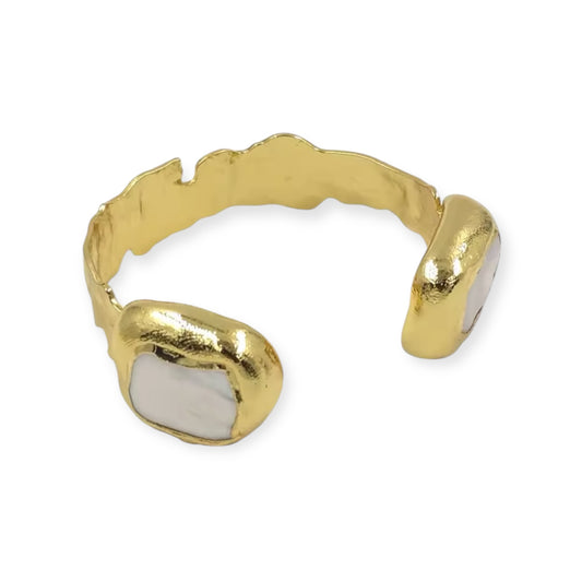 Phoebe Pearl Cuff Bangle