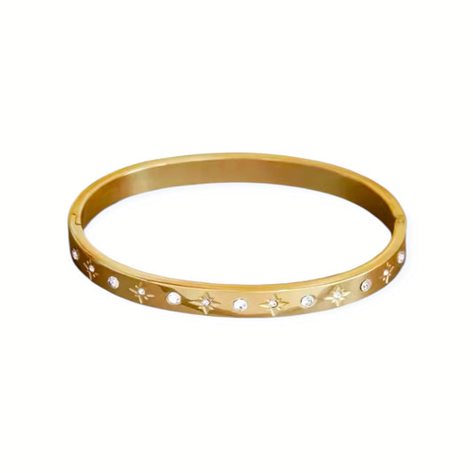 Natalia 18k Gold Plated Bangle