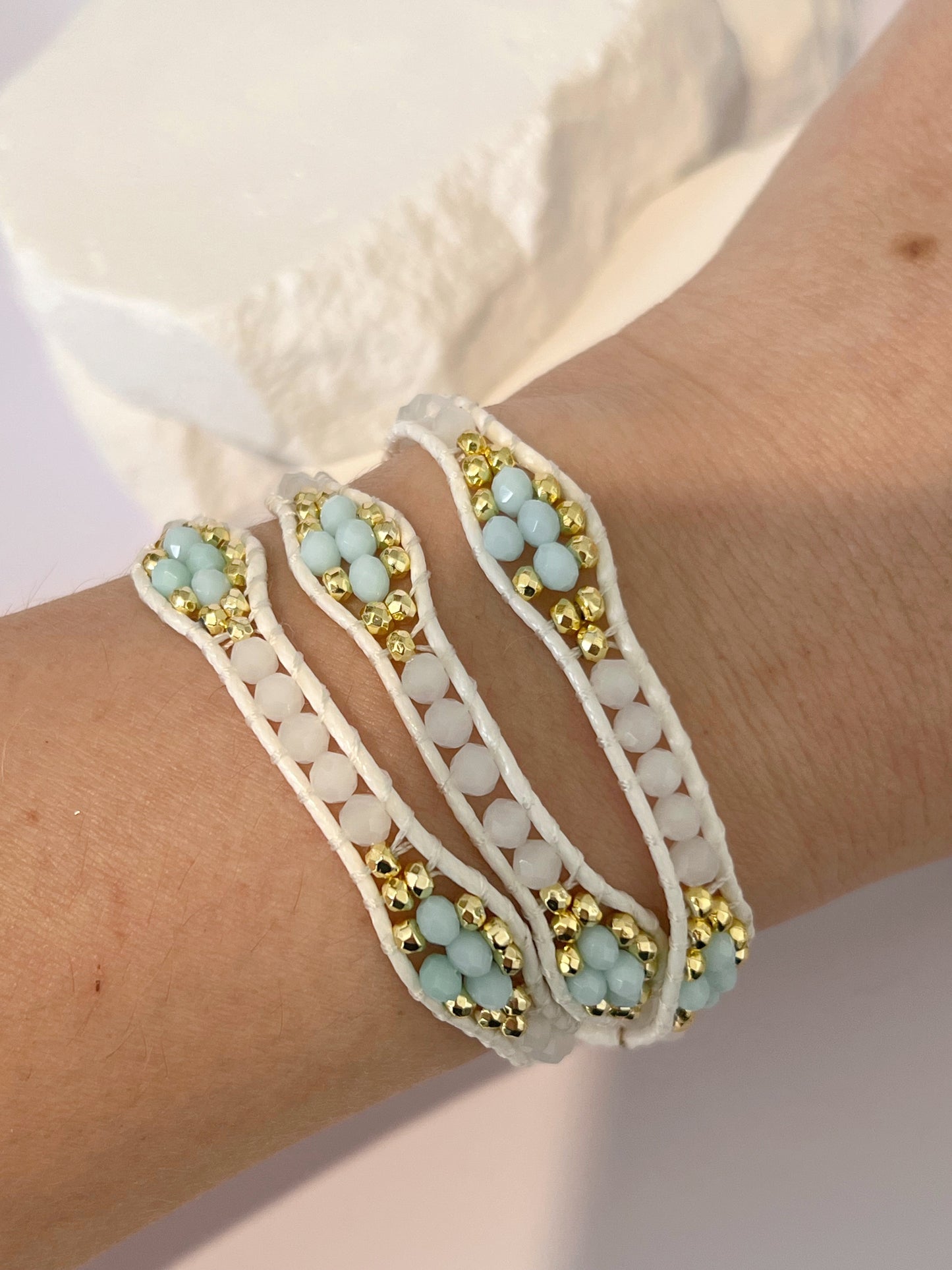 Bohemian Goddess Triple Wrap Bracelet