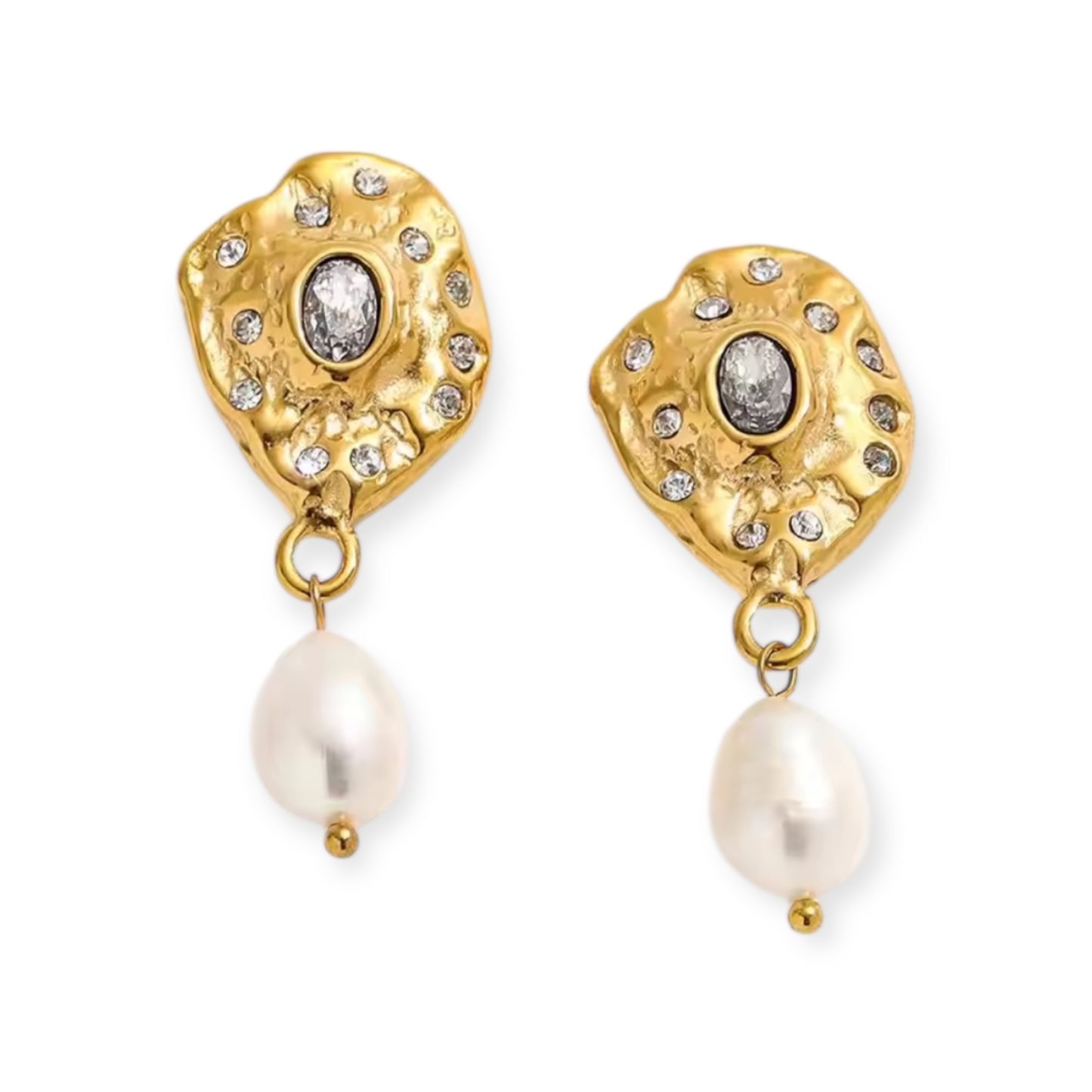 Molten Muse Freshwater Pearl Earrings