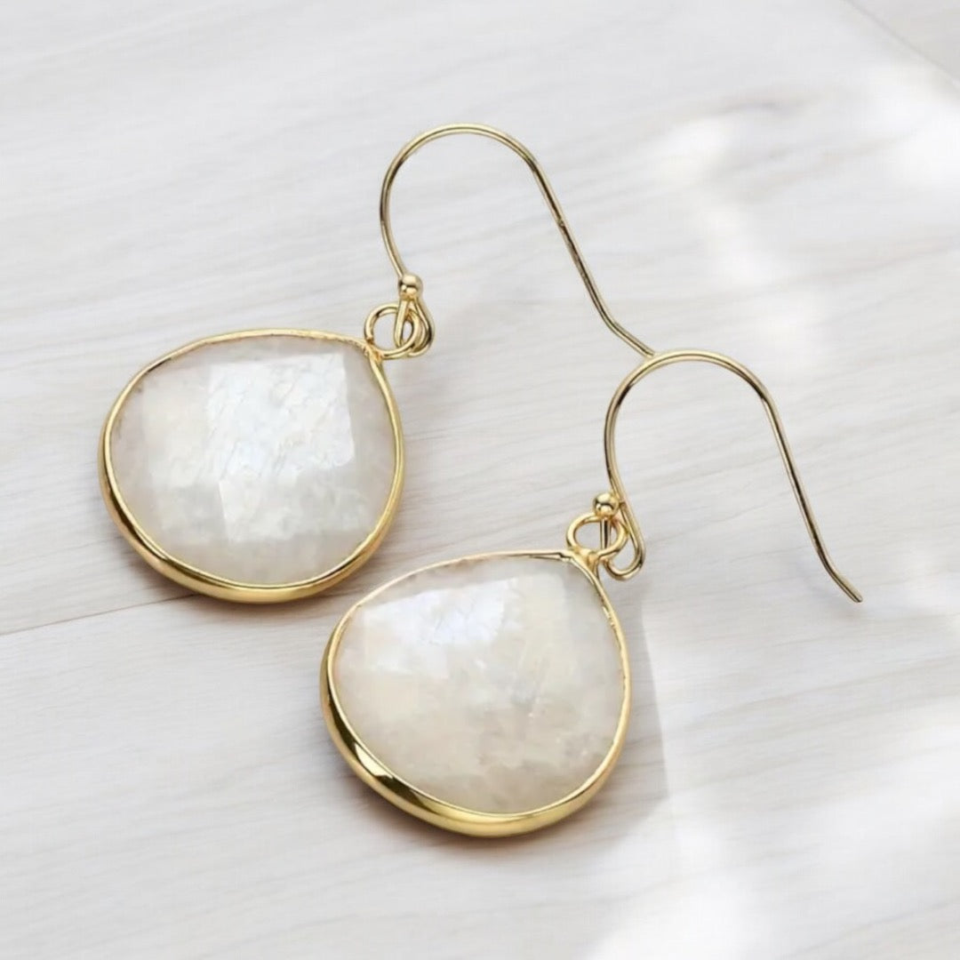 Moonstone Dangle Earrings