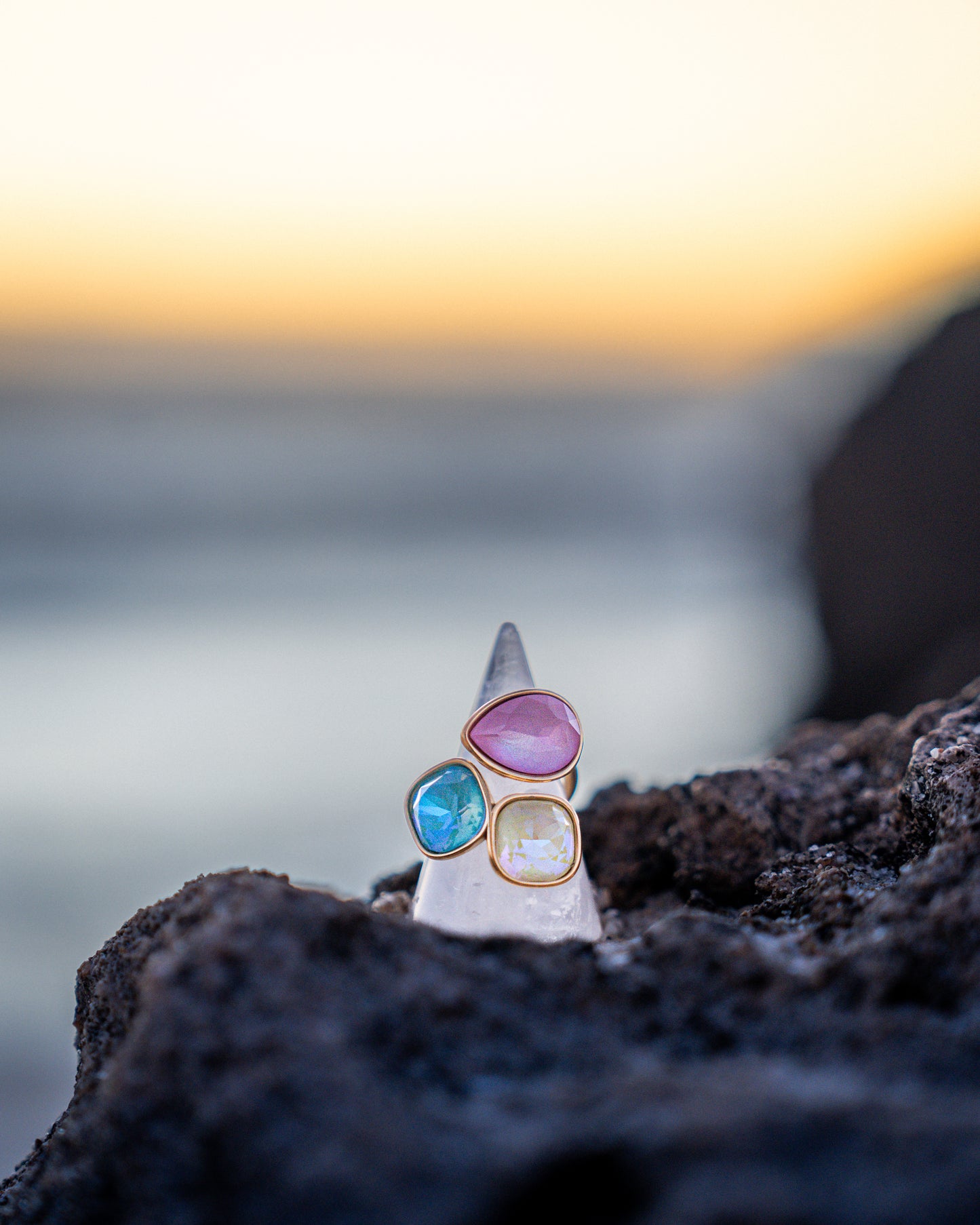 Sorbet Trio Ring