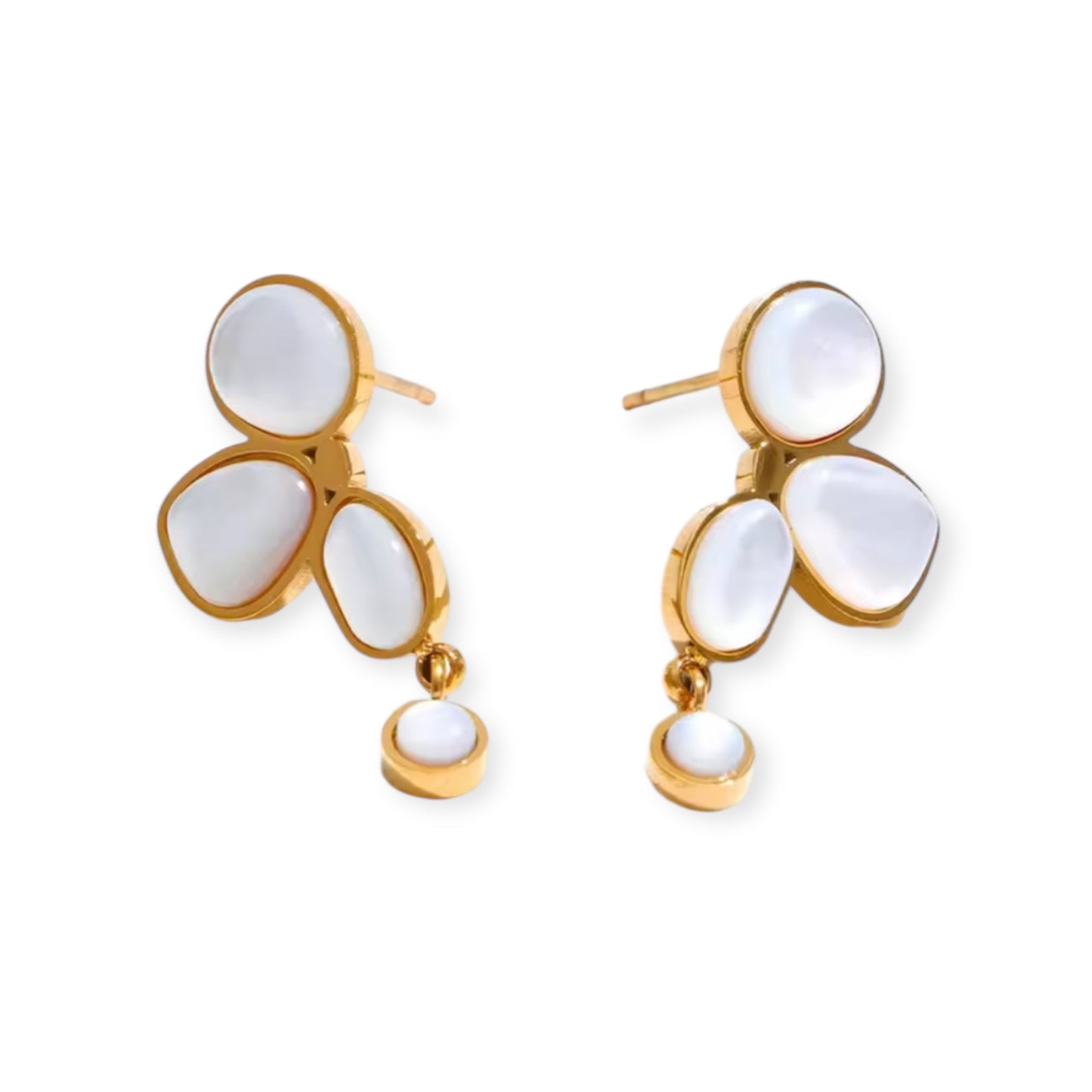 House of Hearts Mother of Pearl Bloom Earrings