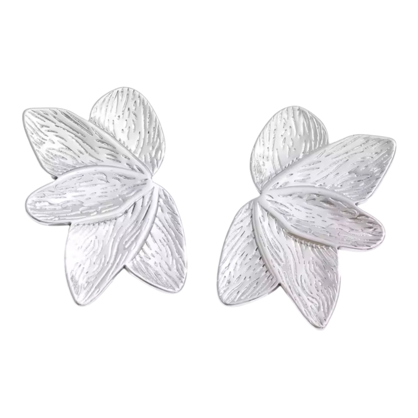 Golden Petal Statement Earrings