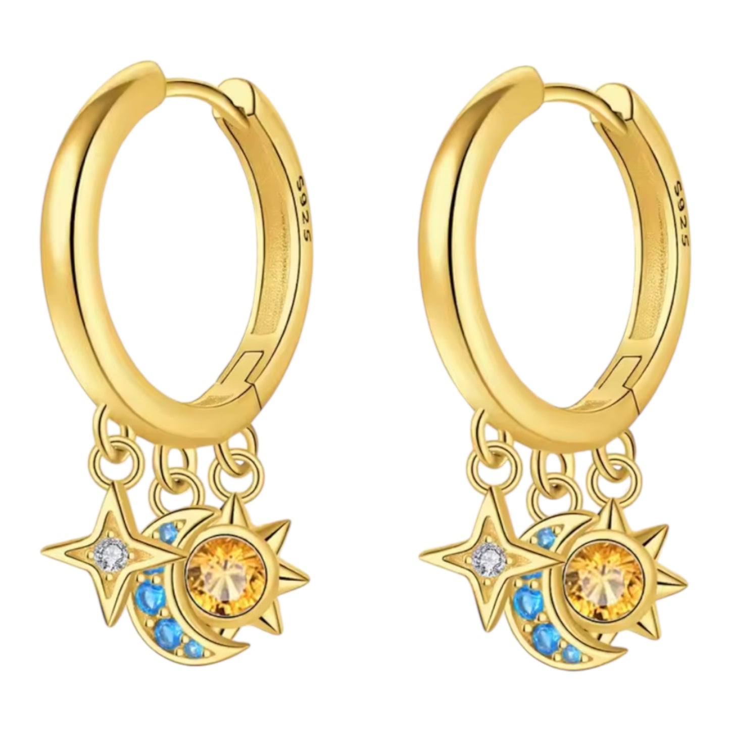 Celestial Huggie Earrings