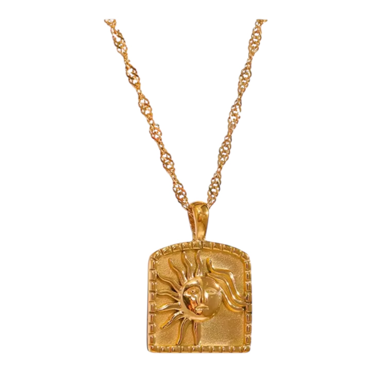 Solstice Stainless Steel 18K Gold Plated Necklace