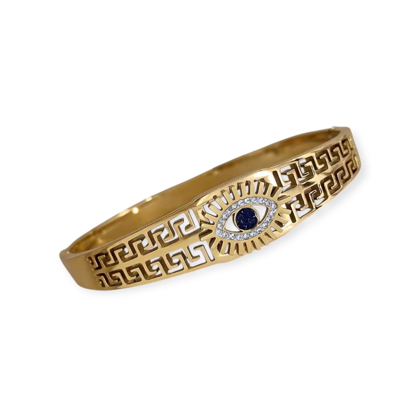 Vintage Eye 18k Gold Plated Bangle