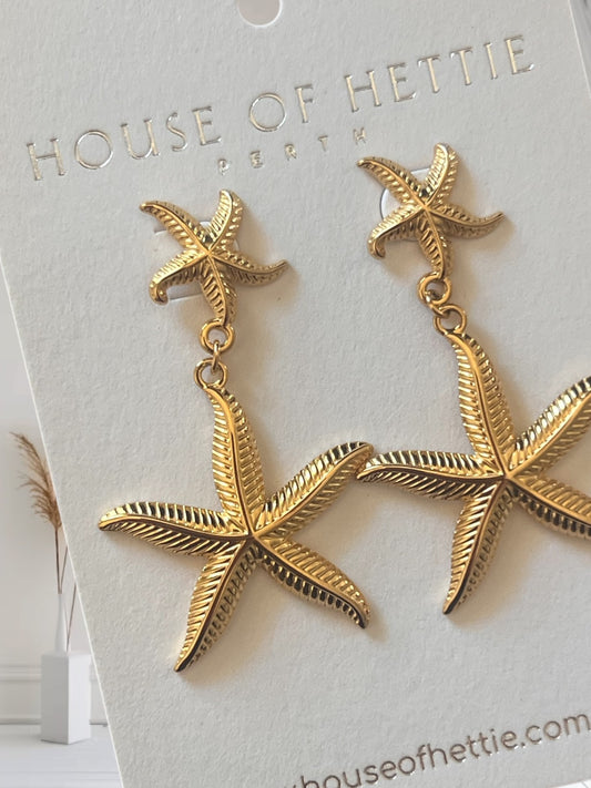 Arial Starfish Earrings