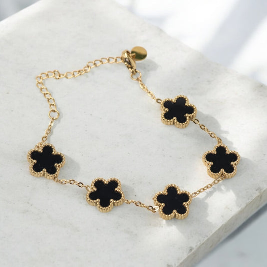 Little Blossoms Bracelet - Noir