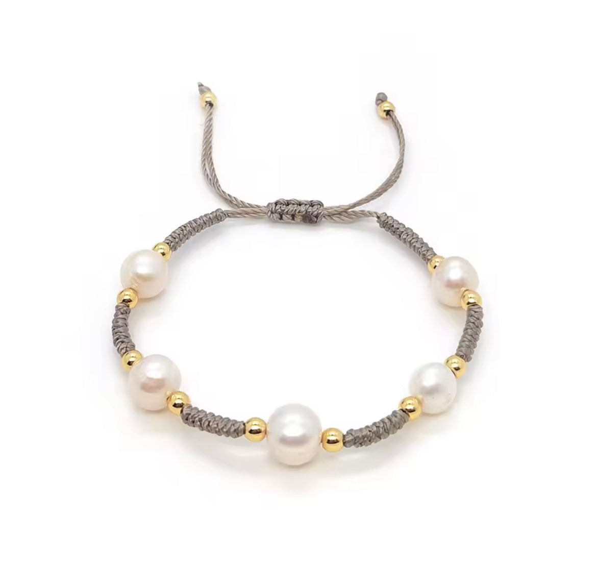 Freshwater Pearl & Cord Bracelet