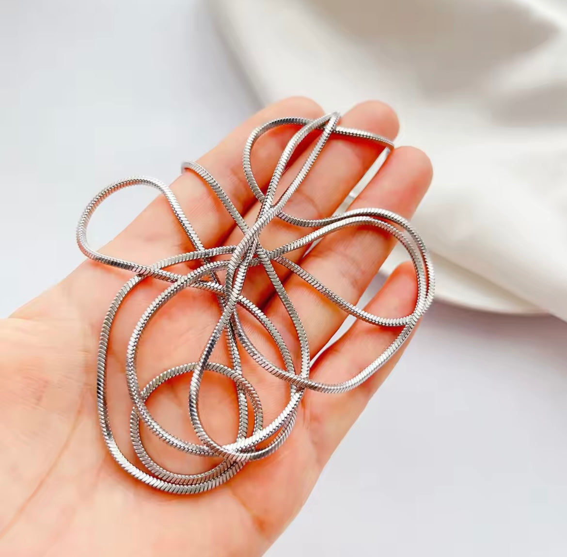 Nikki Stainless Steel Snake Chain