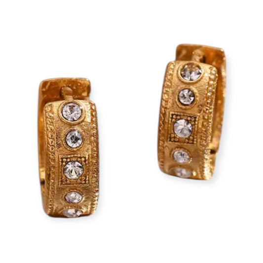 Marie 18k Gold Plated Hoop Earrings