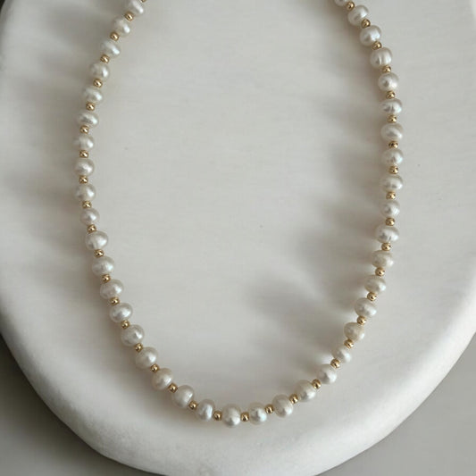 Monique Natural Freshwater Pearl Necklace