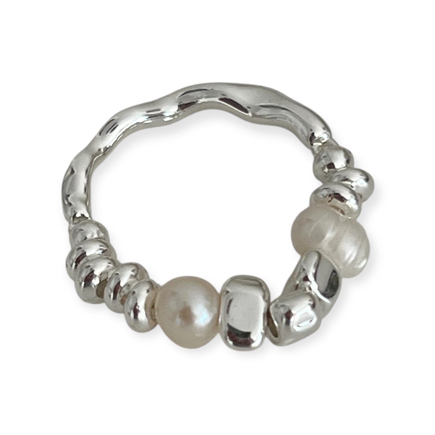 Sterling Silver and Freshwater Pearl Ring