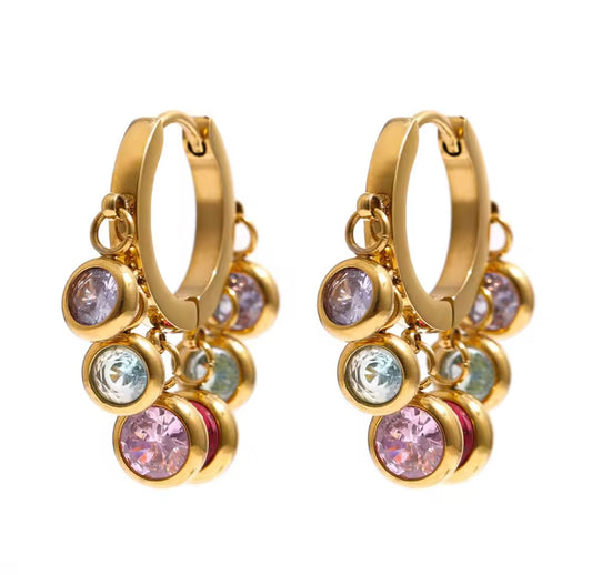Charm Hoop Earrings