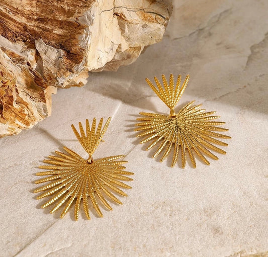 Greta 18 Carat Gold Plated Stainless Steel Earrings