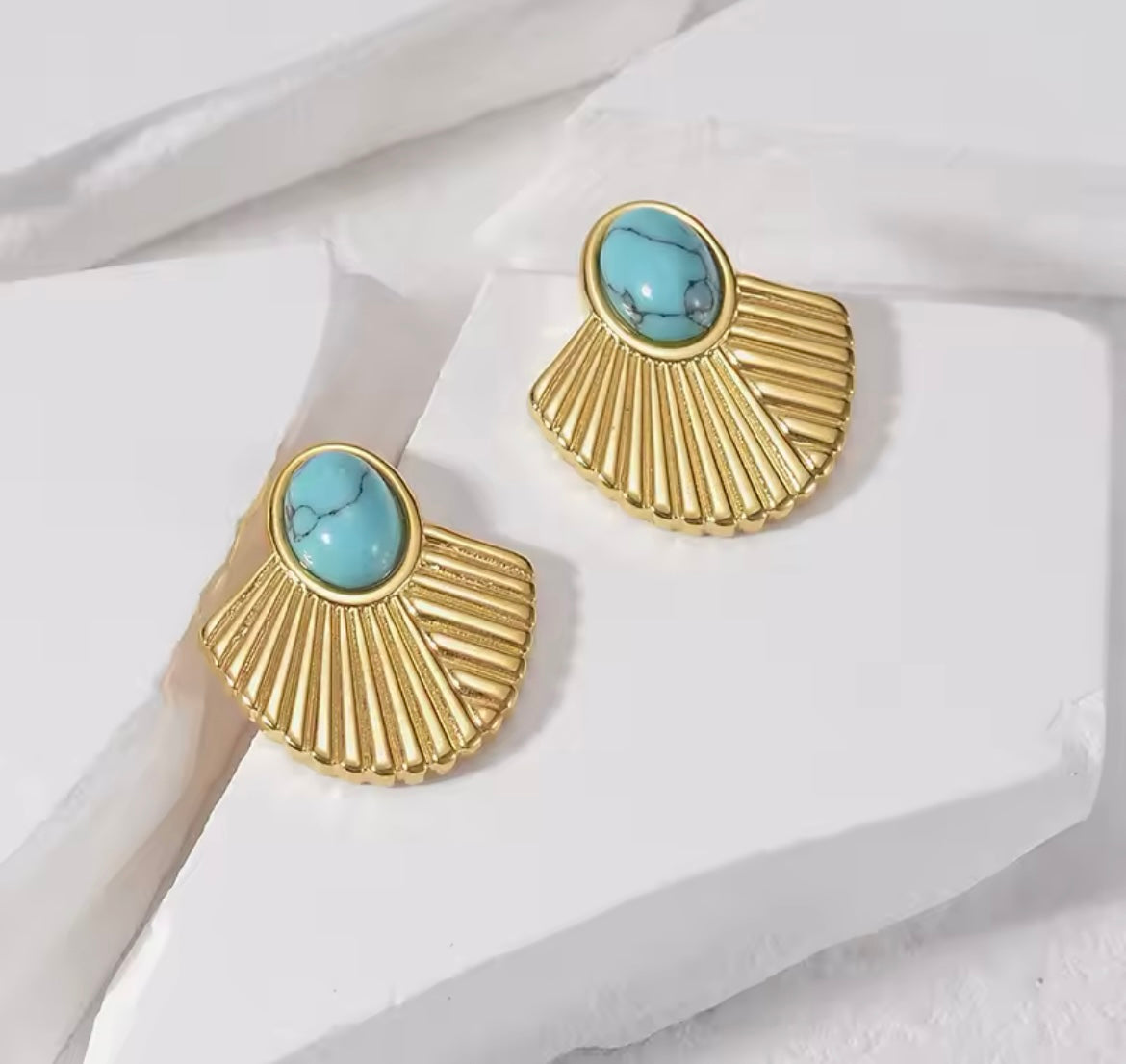 Turquoise Skies Stud Earrings