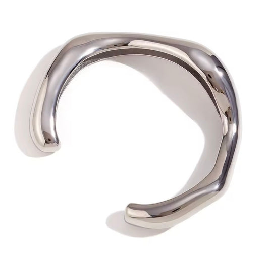 Olivia Silver Statement Cuff Bangle