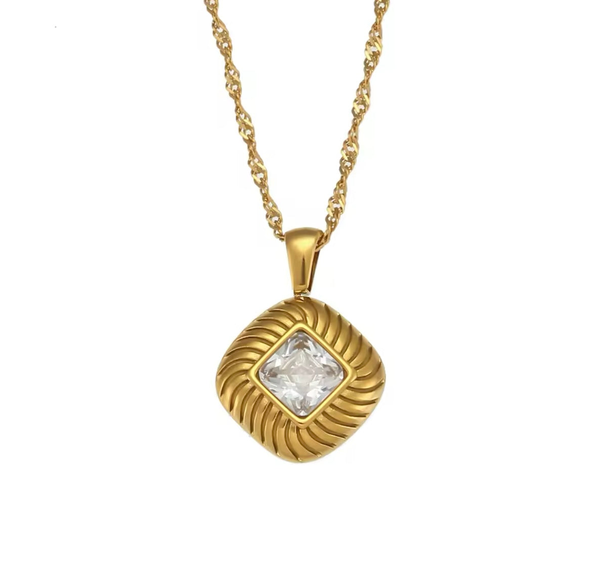 Vintage 18k Gold Plated Necklace