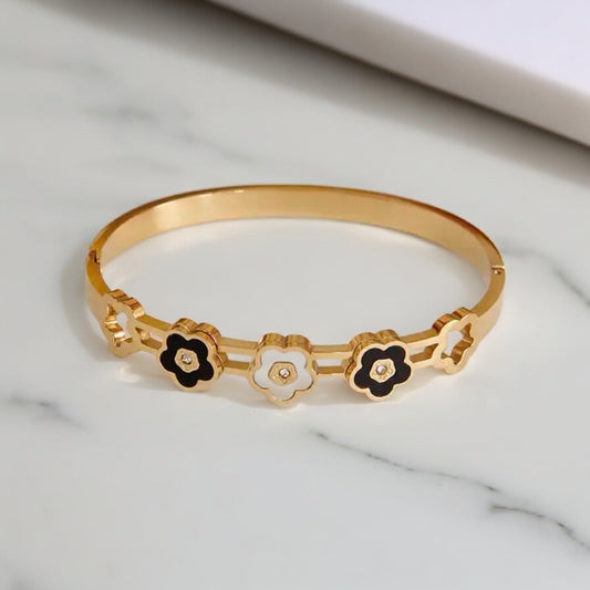 Little Blossoms 18k Gold Plated Bangle