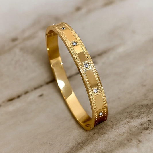 Cleo 18k Gold Plated Bangle