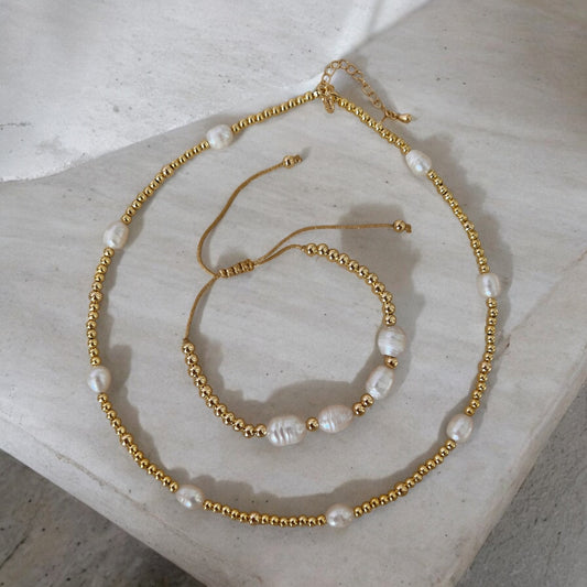 Boho Beach Freshwater Pearl Necklace