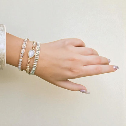 Bohemian Goddess Triple Wrap Bracelet