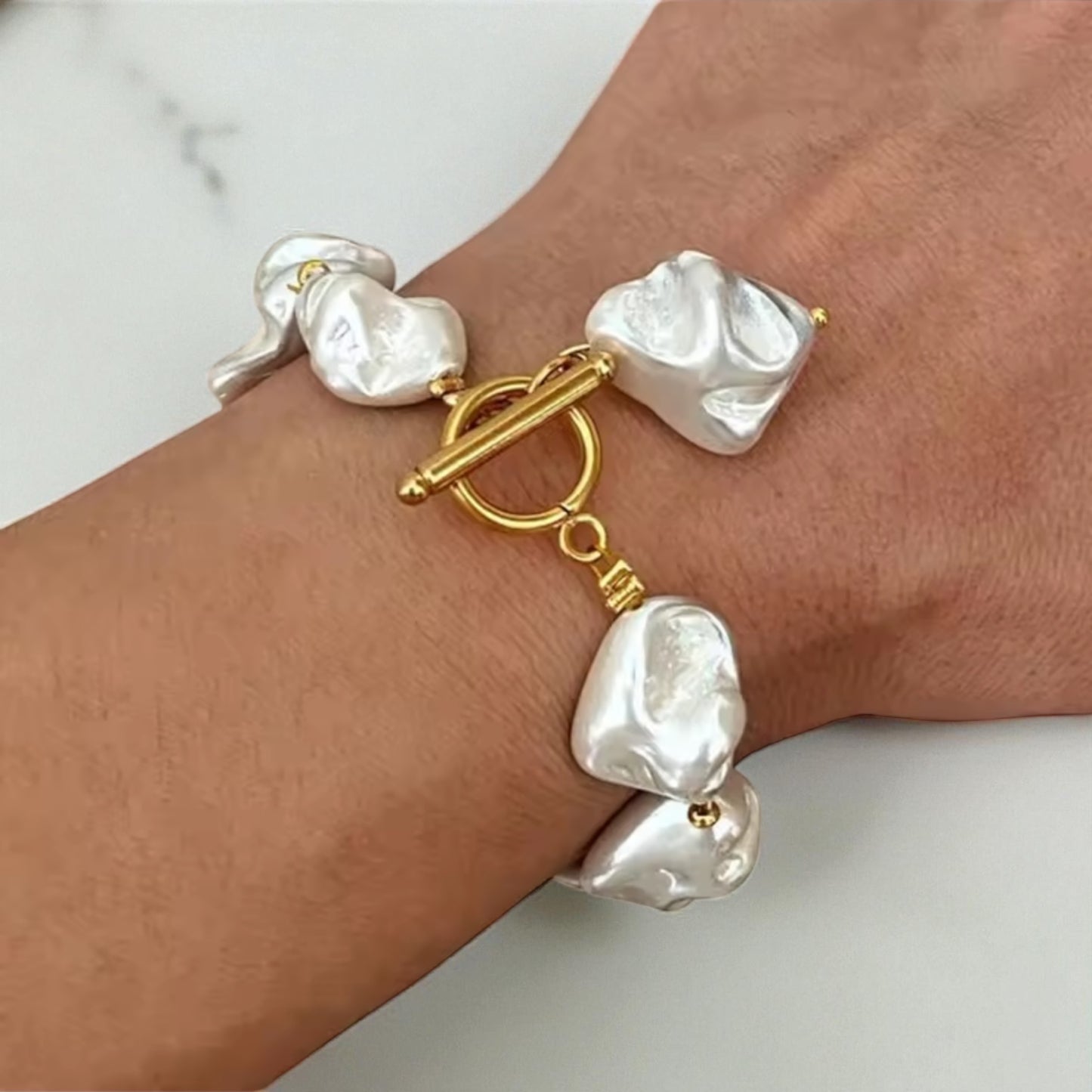 House of Hearts Statement Shell Bracelet