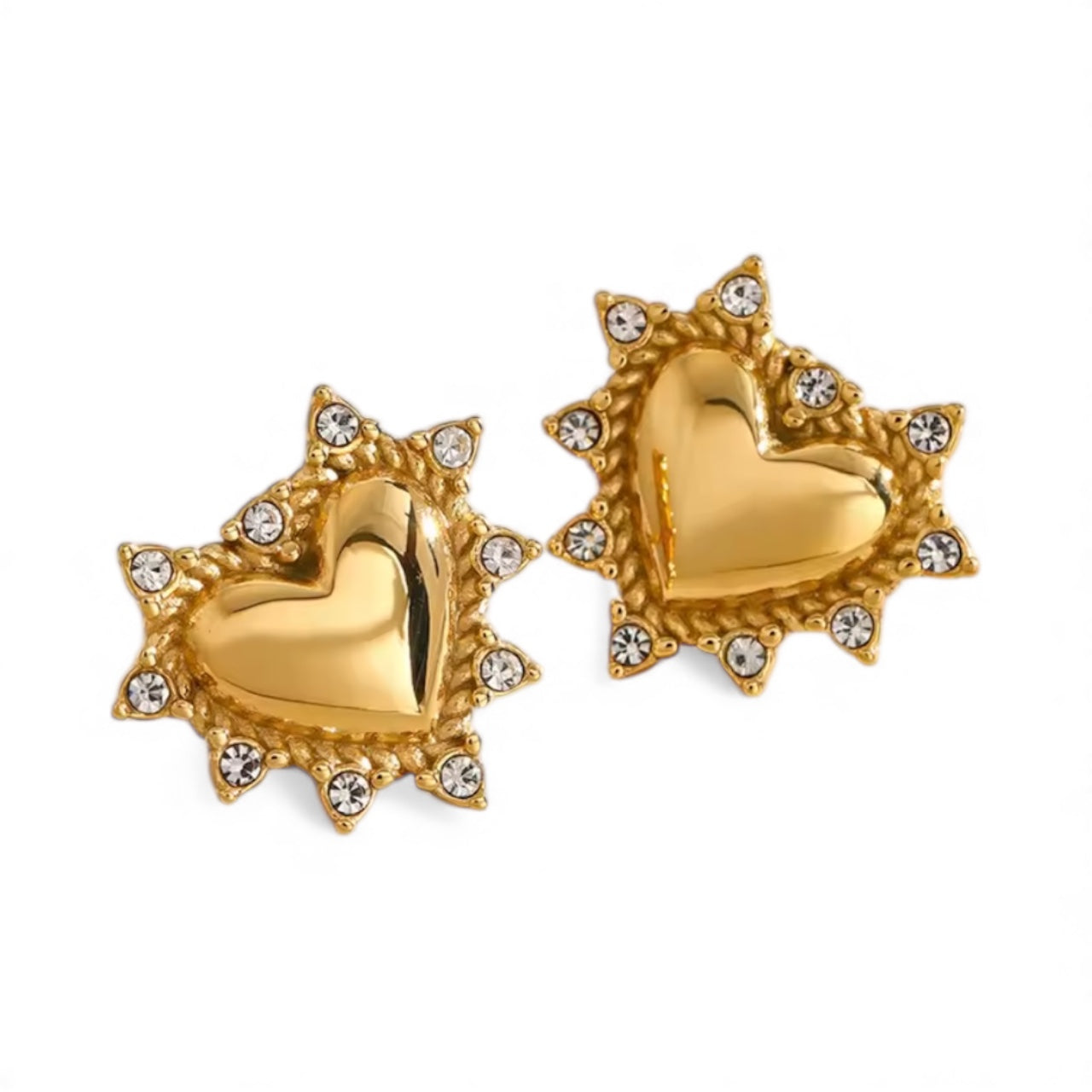 House of Hearts Radiant Heart Stud Earrings