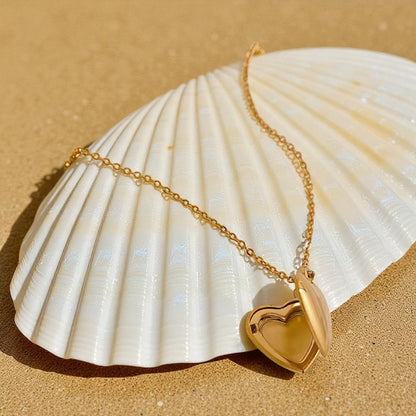 House of Hearts Stainless Steel 18K Gold Plated Locket