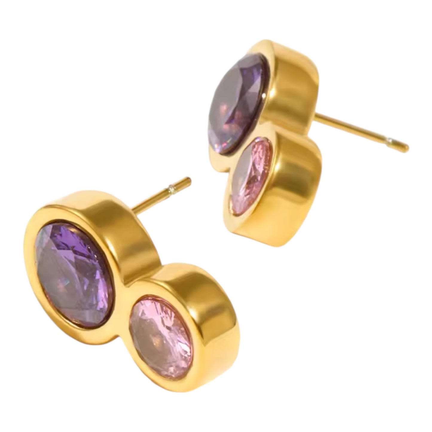 Violet Blush Duo Studs