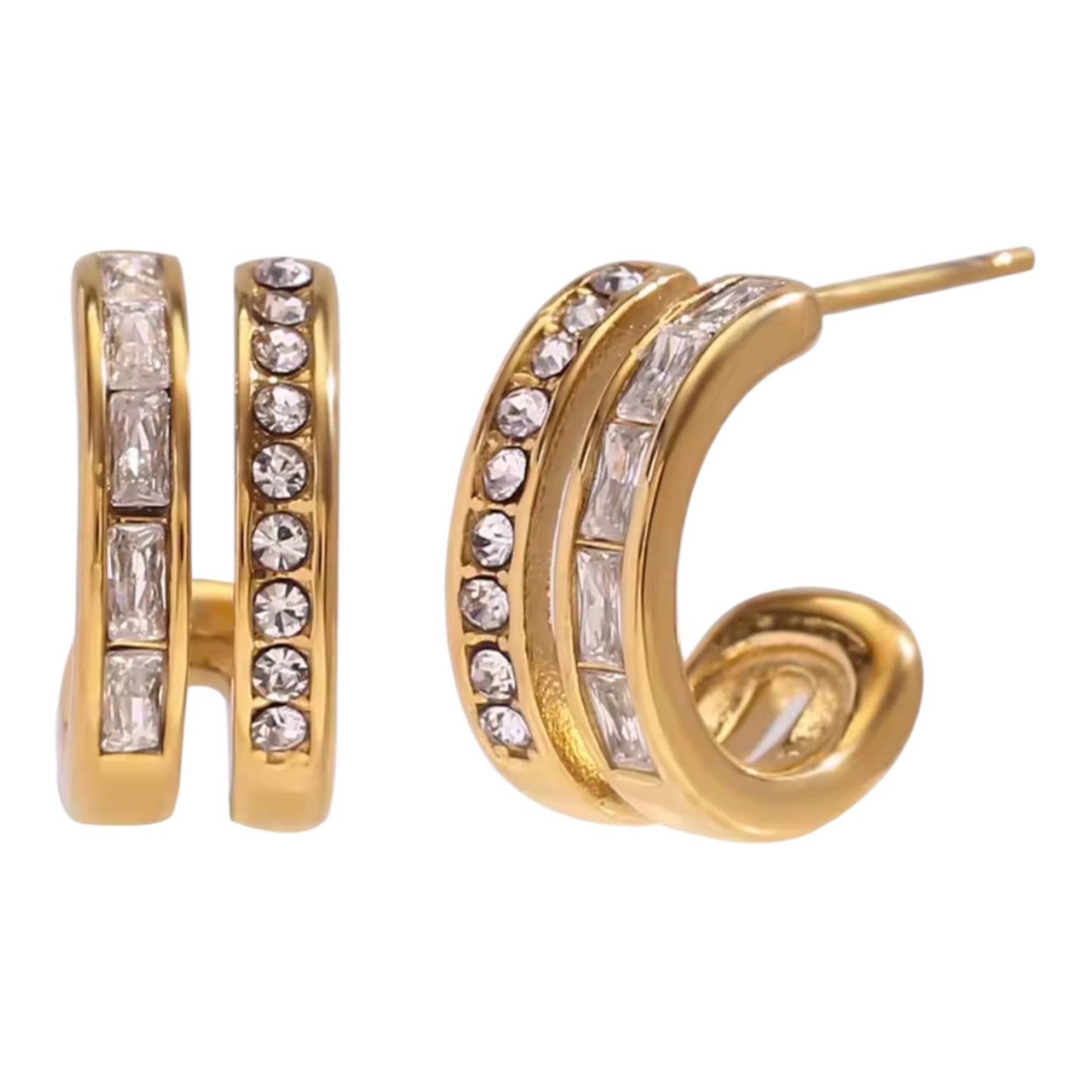 Viva Luxe Stud Huggies