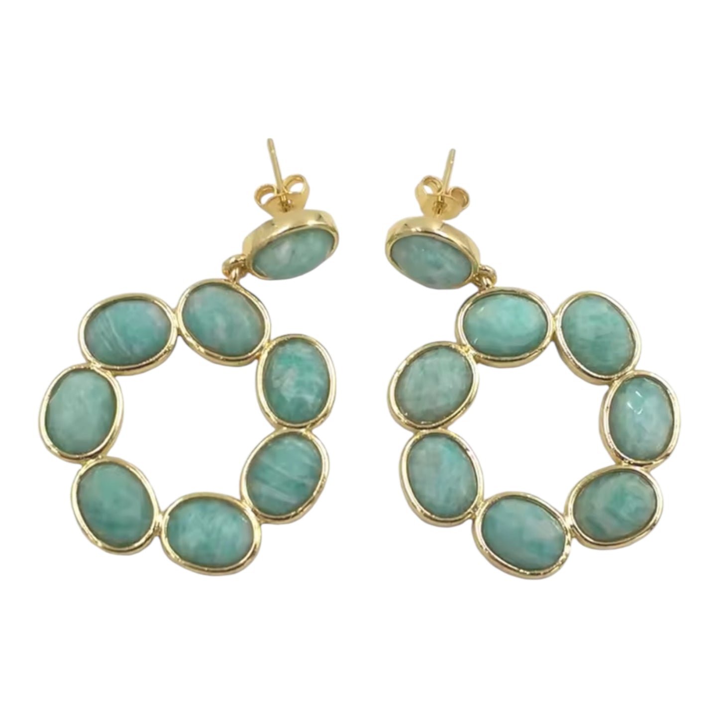 Amazonite Statement Earrings
