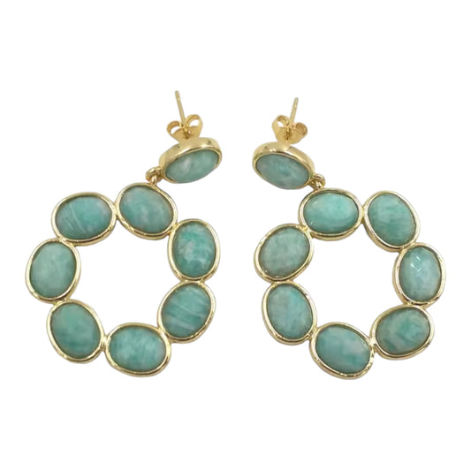 Amazonite Statement Earrings