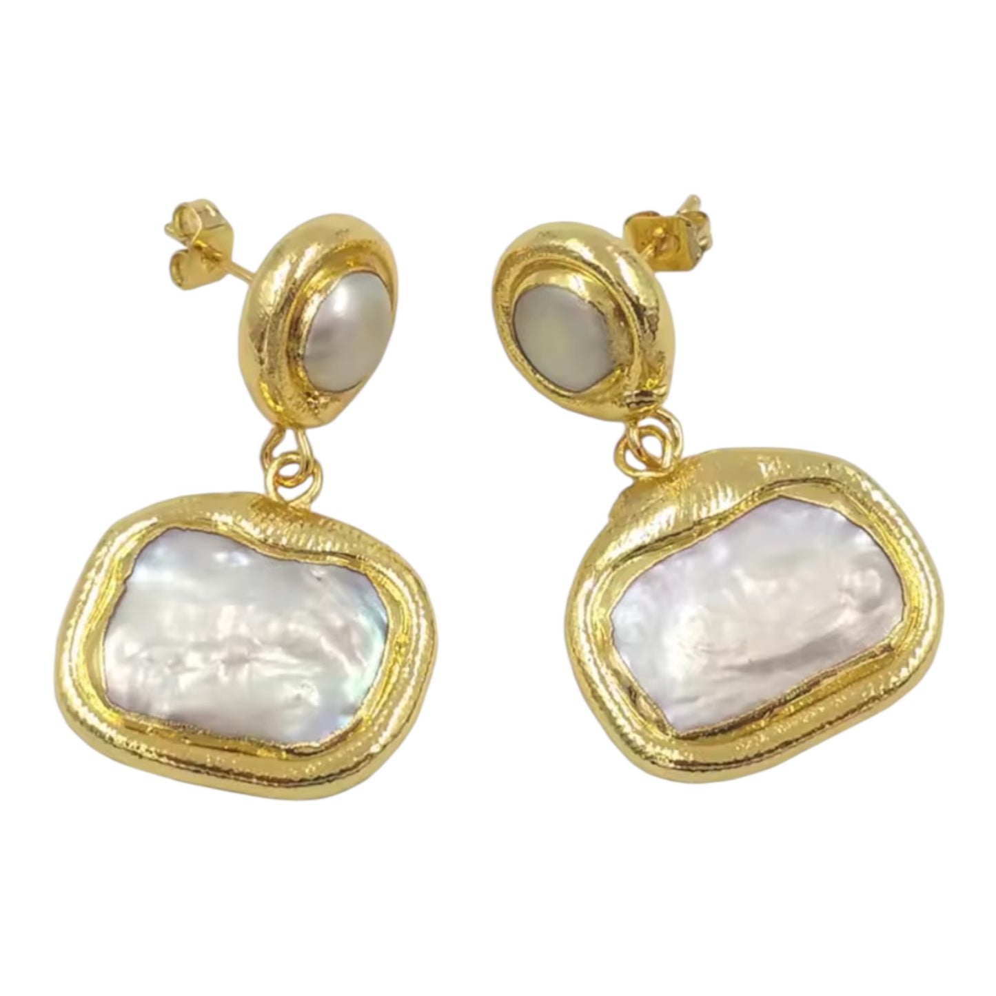 Lustrous Mother of Pearl Earrings